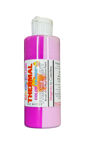 Thermal Fabric Paint - Magenta to Colorless