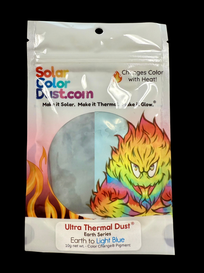 Ultra Thermal Dust® 86ºF - 'Earth Series' - Earth to Light Blue - Heat Sensitive - Color Change® Pigment Ultra Thermal Dust® 86ºF - 'Earth Series' - Earth to Light Blue - Heat Sensitive - Color Change® Pigment