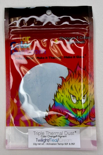 Triple Thermal Dust - Thermochromic Heat Activated Color Change Pigment - Changes Three Colors by Temperature!