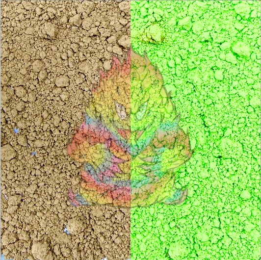 Ultra Thermal Dust® 86ºF - Cocoa to Lime - Heat Sensitive - Color Change® Pigment