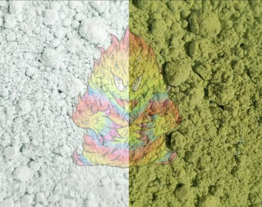 Solar Color Dust® - Photochromic UV Color Change® Pigment - Changes Color in Sunlight! White to Green