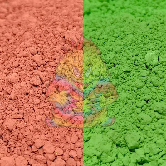 Ultra Thermal Dust® - Thermochromic Heat Activated Color Change® Pigment - Changes Color by Temperature! Red to Green