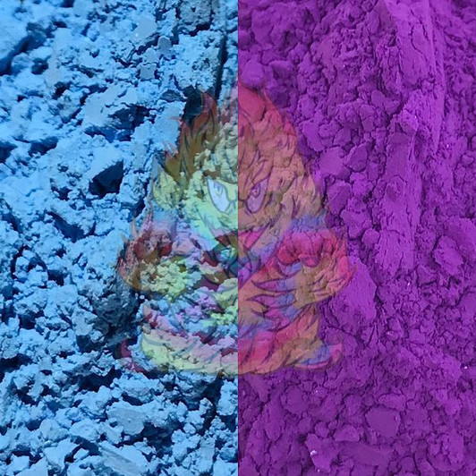 Ultra Thermal Dust 72F - Thermochromic Cold Activated Color Change Pigment - Changes Color by Temperature! Blue to Purple