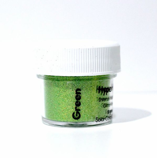 SolarColorDust.com Hyper Holo® Intense Holographic Glitter-Powder - Green - Holographic Powder for Resin, Tumblers, Nail Art, and More!