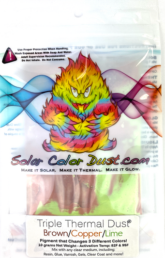 画材 Solar Color Dust SolarColorDust® - White to Brick Red - Sunlight Sensitive