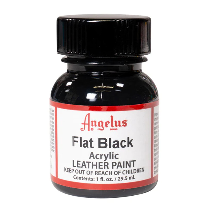 Flat Black Leather Shoe Paint