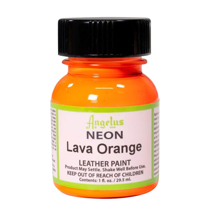 Neon Pink - Lava Orange - Leather Shoe Paint