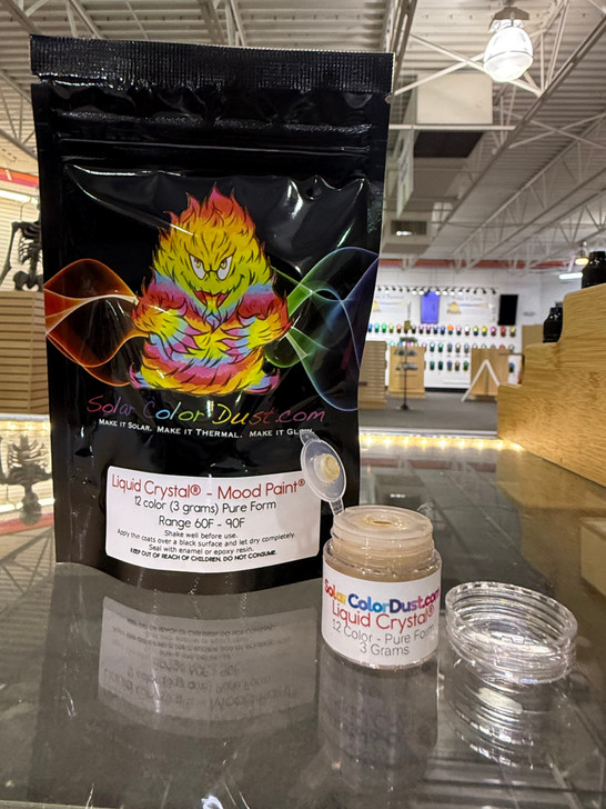 Liquid Crystal® Mood Paint® *3 Gram Jar* (12 Color) - Pure Form