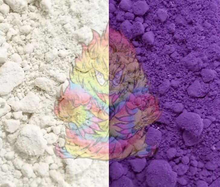SolarColorDust® - White to Violet - Sunlight Sensitive Color