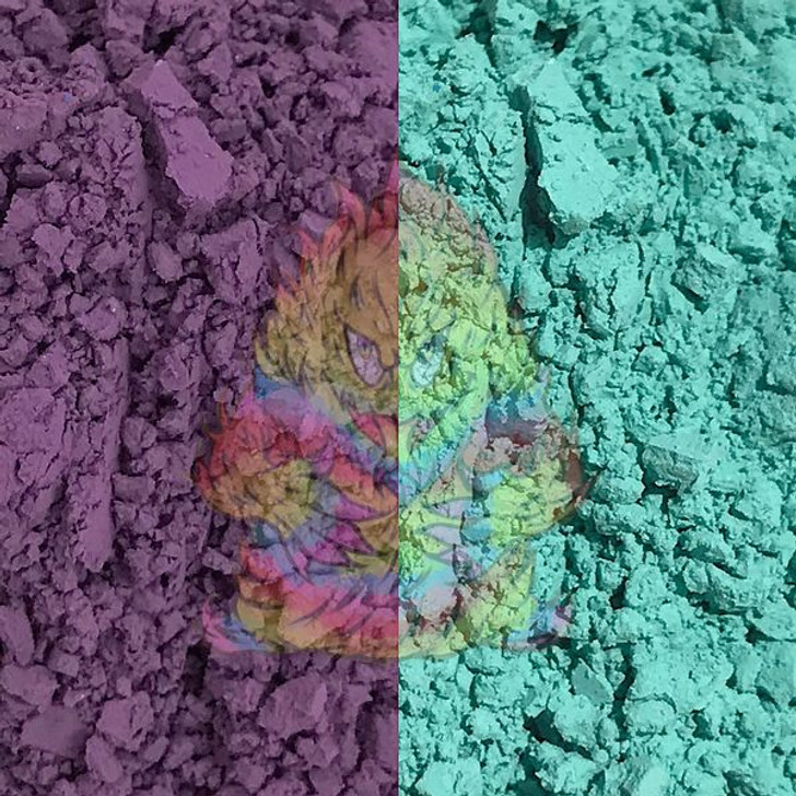 Ultra Thermal Dust® - Thermochromic Heat Activated Color Change® Pigment - Changes Color by Temperature! Purple to turquoise teal