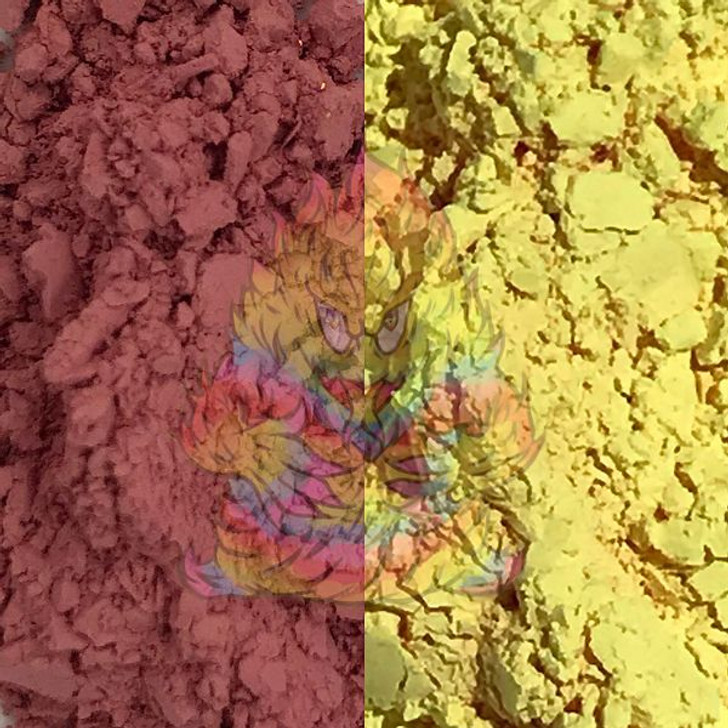 Ultra Thermal Dust® - Thermochromic Heat Activated Color Change® Pigment - Changes Color by Temperature! Red to Yellow