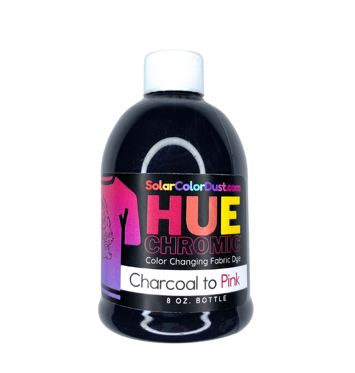 Hue Chromic® Fabric Dye - Charcoal to Pink