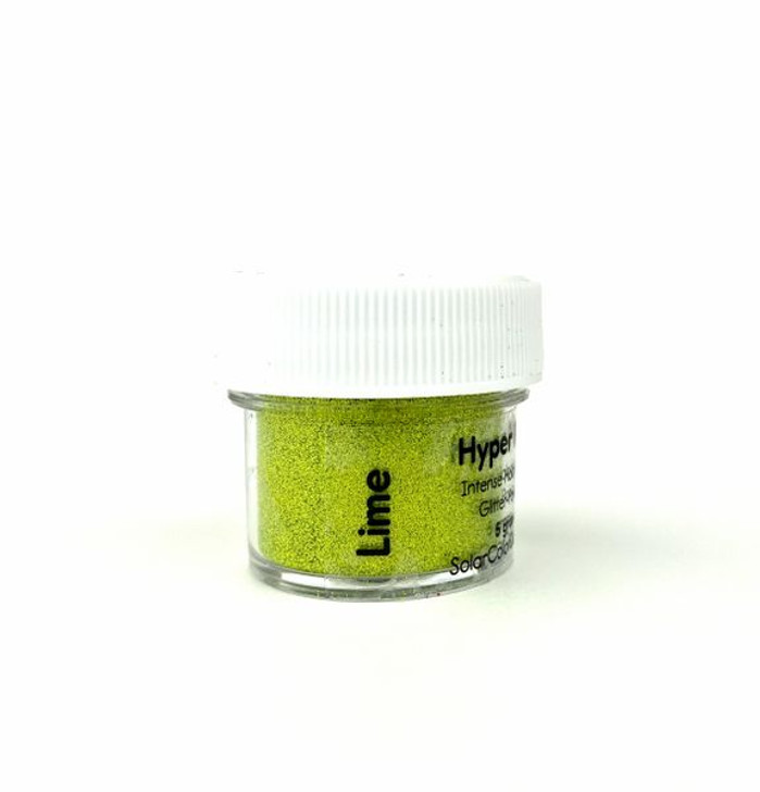 SolarColorDust.com Hyper Holo® Intense Holographic Glitter-Powder - Lime Green - Holographic Powder for Resin, Tumblers, Nail Art, and More!