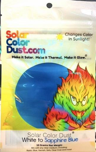 SolarColorDust® - White to Sapphire Blue - Sunlight