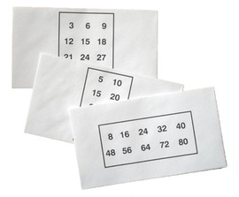 Multiplication Card Envelopes