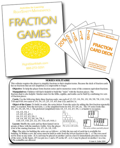 RightStart™ Fraction Games- small collection