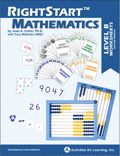 RightStart™ Mathematics Level B Worksheets Second Edition CANADIAN - Gently Used - While quantities last (includes 30% discount)