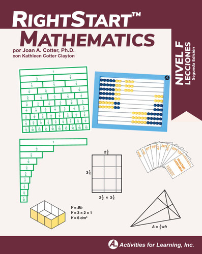 RightStart™ Mathematics Level F Lessons Second Edition - Spanish - Gently Used (includes 30% discount)