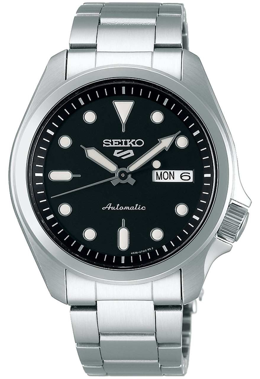 Seiko 5 Sports Automatic Black Dial Watch SRPE55K SRPE55K1