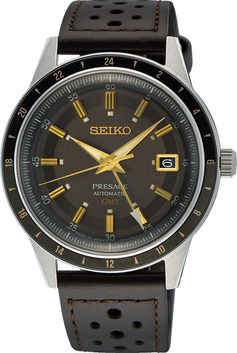 Seiko Presage 60s GMT Mens Automatic Watch SSK013 SSK013J SSK0113J1