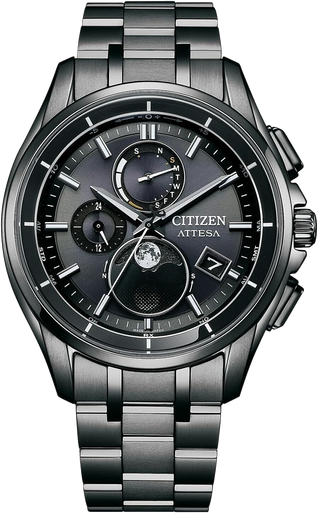 CITIZEN ATTESA BY1009 64Y HAKUTO R Solar Radio Watch Japan