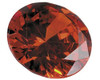 Lab-Created Round 4mm Orange CZ Faceted Stone, Sold By each | 69143