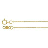 14K Yellow Gold 1.1mm Round Cable Chain 16" | 64678616