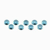 5x5x3 Round Eye Clean Swiss Blue Topaz, Sold By each | RG007