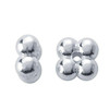 Sterling Silver 2.8 x 1.5mm Quad Bead | Sold By 10Pcs | 410667/10EA