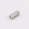 925 Sterling Silver Screw Clasp | Lined Style | ZT1001