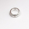 Sterling Silver Ring Bead | 9mm Stringing Length | 9mm Width | 1mm Hole | ZT0510