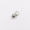 Sterling Silver Bell Charm | 9mm Hanging Length | 4mm Width | 3.5mm Hole | ZT0301