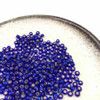 Seed Beads | Medium 3mm | Silver Coated Inside | Dark Blue | Sold by 20g | GB116