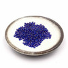 Seed Beads | Medium 3mm | Silver Coated Inside | Dark Blue | Sold by 20g | GB116