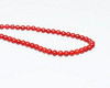Round Burgundy (Dyed) Coral Beads 5.5mm | Sold By 1 Strand(7.5") | BS0001