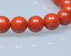 Round Burgundy (Dyed) Coral Beads 6.5mm | Sold By 1 Strand(7.5-8") | BS0004