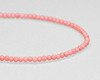 Round Pink Coral (Dyed) Beads 3mm | Sold By  1 Strand(8") | BS0010