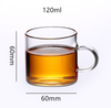Glass Teacup with Handle  120ml | TWC40