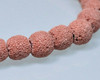 Round Burgundy (Dyed) Sponge Coral Beads 10mm | Sold By 1 Strand(7.5") | BS0032