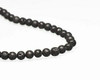 Round Black Sponge Coral Beads 7mm | Sold By  1 Strand(7.5") | BS0035