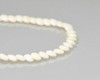 Lentil (Drilled to overlap) Ivory Tridacna Shell Beads 3x7mm | Strand(7.5") | BS0036