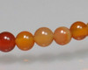 Round Red Mixed Agate Beads 3-3.5mm | Sold by 1 Strand(7.5") | BS0084