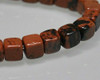 Cube Golden Swan Jasper Beads 4mm | Sold by 1 Strand(7.5") | BS0105