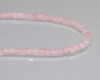 Cube Pink Quartz Beads 4mm | Sold by 1 Strand(7.5") | BS0108