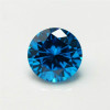 5A Deep Marine Blue CZ | Round Faceted | H1901A