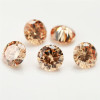 5A Champagne CZ | Round Faceted | H1901G