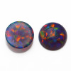 Lab-Created Dark Opal | Red | Smooth Cabachon | H1902H