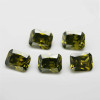 5A Olive Green CZ | Rectangular Faceted | H1903B