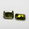 5A Olive Green CZ | Rectangular Faceted | H1903B
