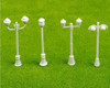 Scale Model Street Light 4Pc | 1:75 (48-54mm) | White | Sold by 4Pc/Pk | AM0061